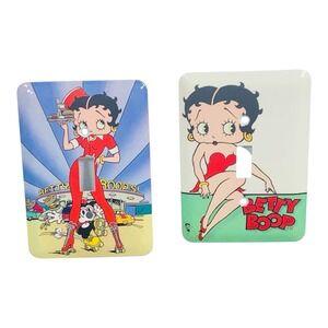 Pair (2) Betty Boop Switch Plate Cover Cartoon Diner Drive-in